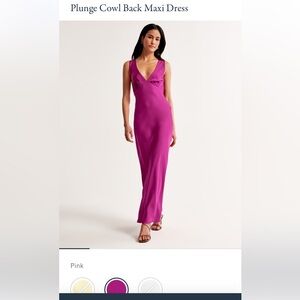 Abercrombie Plunge Cowl Back Dress